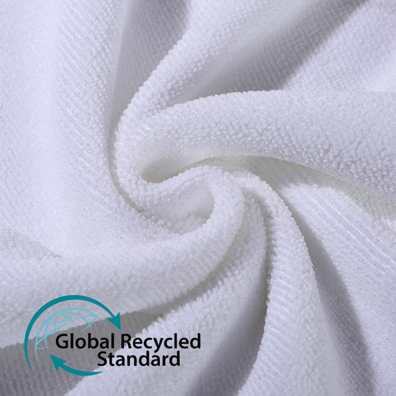 150D polyester towel thickened double-sided recycled fabric: thick texture and excellent thermal performance coexist