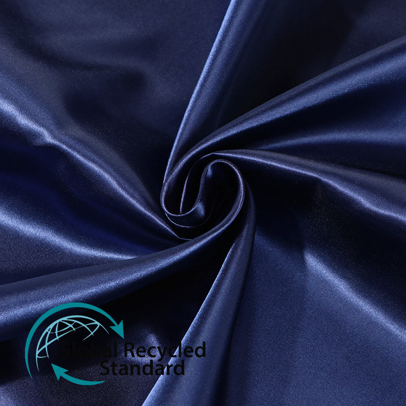 RPET50*75 Dense Glossy Satin Fabric Pajamas Dress Suspenders Dress Imitation Silk Elastic Satin