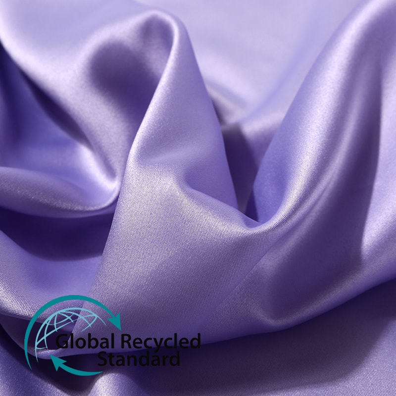 RPET Matte Stretch Satin Imitation Silk Dress Clothing Pajamas Underwear Wedding Sress Satin Recycled Fabric